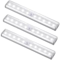 Miniatyrbild 1 av 4: Motion Sensor Light Bar, (10 Led, 3 Pack)  Wardrobe Wireless Lamp
