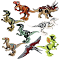 Miniatyrbild 1 av 4: 8pcs Dinosaur Building Blocks Pterosaur Triceratops Tyrannosaurus Rex Children Assembled Building Blocks