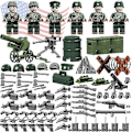 Miniatyrbild 1 av 4: 6pcs Fierce Battle Pacific Commander Small Particle Assembled Toy Military Building Block Minifigure