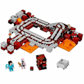 Miniatyrbild 3 av 4: The Nether Railway Model Building Blocks With My World Action Figures Bricks Set Gifts Toys For Children Kids Boys Girls