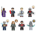 Miniatyrbillede 1 af 5: 8 stk. Superhelte Samlede Byggeklodser Minifigur Ant-man Wasp Kvindelig Forfader Baron Lizemo Spøgelsesdukke Legetøj