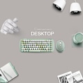 Miniatyrbild 2 av 3: Mofii Wireless Mini Candy Keyboard Mouse Combo Set Mix Color 2.4g Green