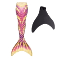 Miniatyrbild 1 av 3: Kids Wear-resistant Mermaid Tail For Swimming, Monofin Included pink adult S