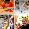 Miniatyrbild 3 av 4: 9/12/22/48pcs Soft Building Blocks kids DIY Pop squigz sucker Funny Silicone block Model Construction Toys Creative Gifts For Children Boy 12pcs