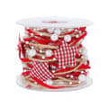 2m Christmas Decoration Ribbon, Star Bead String, Used For Christmas Tree Decoration
