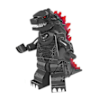 Miniatyrbillede 4 af 5: 6 stk. Godzilla Klodser