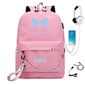 Miniatyrbilde 1 av 4: Bts Ryggsekk USB Lading Skolesekk Color 13
