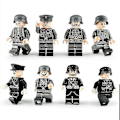 Miniatyrbild 1 av 4: Fangnuo8pack Of Military Building Block Minifigures 2standing German Officers And Soldiers Building Blocks Toy