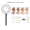 Miniatyrbild 4 av 5: Mobile Phone Live Holder Lazy Bracket Desk Lamp LED Selfie Ring Light Flexible For Youtube Black