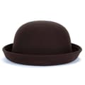Parent-child Bowler Wool, Fedora Hats Dome coffee 54cm
