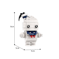 Miniatyrbild 3 av 3: Brickheadz Mini Cartoon Character Mummy Building Blocks Set Ghost Hunting Team Sickle Man Bricks Diy Toy For Children Xmas