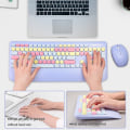 Miniatyrbild 2 av 4: Notebook Keyboard Kit Round Keycap Plug Play Lightweight Portable Gamer Mouse Blue