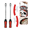 Miniatyrbild 1 av 4: Tire Changing Lever Tools Motorcycle Bicycle Tire Changing Levers Rim Protector Auto Spoon Tire Kit 2crowbaand2protective cover