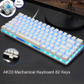 Miniatyrbild 3 av 3: Qwert Ak33 Mechanical Keyboard 82-key Anti-ghosting Gaming Keyboard Blue/black