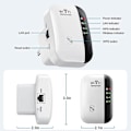 Miniatyrbild 5 av 5: Wifi Extender Signal Booster Up To 2640sq.ft The Newest Generation, Wireless Internet Repeater UK Plug