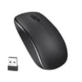 T12 Wireless Mouse 2.4g 1200dpi Mini Ergonomic Rechargeable Computer Silent Gaming Mouse For Pc Black