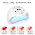 Miniatyrbillede 4 af 4: Neglekunst Lampe 110w Led Lampe Neglekunst Tørrer Uv Lampe Professionel Manicure Lampe Med 4 Timer Lcd Display Høj Kvalitet