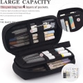 Miniatyrbild 4 av 4: Large Capacity Pencil Case, Durable Pen Pouch With Zippers, Portable Aesthetic Pencil Bag For Adults Black Black