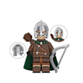 Miniatyrbild 4 av 4: Medieval Rohan Knight Building Block Guard Archer Throwing Axe Hand Special Piece To Insert Building Block Toy Minifigure 8pcs