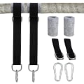 Miniatyrbild 1 av 5: Swing Attachment, Hammock Attachment Swing Suspension Strap Kit With 2 Heavy Duty Carabiners And D-rings, Holds Up To 550 Kg With Storage Bag, Tree Pr