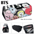 Miniatyrbild 2 av 2: Bts Children Double-layer Pencil Case Large Capacity color-1