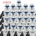 Miniatyrbild 1 av 4: 21 Pieces Of New Star Strom Wars Clone Trooper Compatible With 9488 Building Blocks Children's Toys