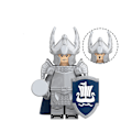 Miniatyrbild 5 av 5: Medieval Soldier Building Block Knight Guard Trumpeter Swordsman Children Assembling Building Block Toy 6pcs