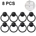 Miniatyrbild 1 av 4: 8pcs Vintage Cabinet Ring Knobs Round Antique Drawer Pulls Handle Black
