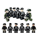 Miniatyrbild 2 av 3: Special Police Armed Police Diy Particle Assembled Building Block Minifigure 12pcs