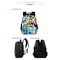 Miniatyrbild 3 av 5: 3pcs Pokmon Schoolbag Pikaqiu Backpack Polyester Comfortable Lightening Children's Bag 10