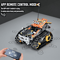 Miniatyrbillede 3 af 4: Teknisk Rc Bæltekøretøj Stunt Racer Model App Kontrol Byggeklodser Elektrisk Racerbil Klodser Børnelegetøj Gaver Til Børn Drenge Rc Bæltekøretøj