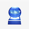 Miniatyrbild 3 av 5: Solar System Crystal Ball 80mm Solar System With Touch Switch Led Light Base Cosmic Model With Planet Name