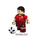 Miniatyrbillede 2 af 4: 8 stk. Byggeklodser Minifigurer VM Fodboldhold Messi Cavani C Ronaldo Samlede Legetøj