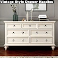 Miniatyrbild 4 av 4: 8pcs Vintage Cabinet Ring Knobs Round Antique Drawer Pulls Handle Black