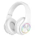 Head-mounted Wireless Bluetooth Connected On-ear Headphones Stereo,red white