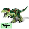 Miniatyrbillede 1 af 4: 2022 Moc Stor Jurassic Dinosaur World Spinosaurus Ankylosaurus Dino Byggeklods Model Diy Klodser Pædagogisk Legetøj Gaver L03