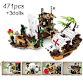 Miniatyrbillede 3 af 4: Eventyr Piratskib Byggeklodser Legetøj Børnekonstruktør Ekspert Ideer Gør-det-selv Klodser Kompatible Børn Børnegaver Ingen Original Æske2