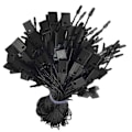 Miniatyrbild 4 av 4: 100pcs Nylon String Hang Tag Fasteners Black 1000pcs