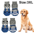 Miniatyrbild 1 av 4: Dog Socks Non-slip Pet Socks With Rubber Reinforcement Knit Socks COLOR3 XXXL