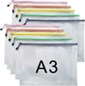 Almi A3 Document Folder File Zipper Bags Plastic Wallets Folder (a3-10pcs) Gift