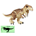 Miniatyrbillede 4 af 4: 2022 Moc Stor Jurassic Dinosaur World Spinosaurus Ankylosaurus Dino Byggeklods Model Diy Klodser Pædagogisk Legetøj Gaver L19
