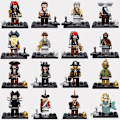 Miniatyrbild 2 av 4: Caribbean Full Set Of Building Blocks Minifigure Captain Jack Salazar Mermaid Doll Toys 32 Piece Set