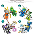 Miniatyrbild 2 av 5: 48 Phantom Ninja Minifigures Vs. Basilisk With Weapons Childrens Educational Assembling Building Blocks Toys
