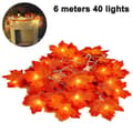String Lights Maple Leaf Twinkle Lighting Decorations For Christmas A1