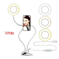 Miniatyrbild 5 av 5: Mobile Phone Live Holder Lazy Bracket Desk Lamp LED Selfie Ring Light Flexible For Youtube White
