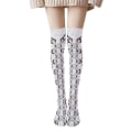 Miniatyrbild 3 av 4: Shoelace Pattern Print Thigh Stockings Women Fashion Sexy Trend Stockings Thin Velvet Lolita Jk Socks Kawaii Sweet Style5