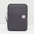 Miniatyrbild 1 av 4: Waterproof Oxfored A4 File Folder Document Bag Business Briefcase Storage Bag For Notebooks Pens Pad Computers Student Gift Dark Gray