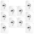 10pcs Self Adhesive Screws Stickers Home Wall Hooks Door Hook Kitchen Hooks