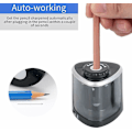 Miniatyrbild 3 av 4: Electric Pencil Sharpener Battery Operated Automatic Sharpener For Home School Office Black