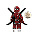 Miniatyrbillede 2 af 4: 8 stk. Superhelt Deadpool Venom Batman Thor Dukke Dukke Børn Samlet Byggeklods Legetøj